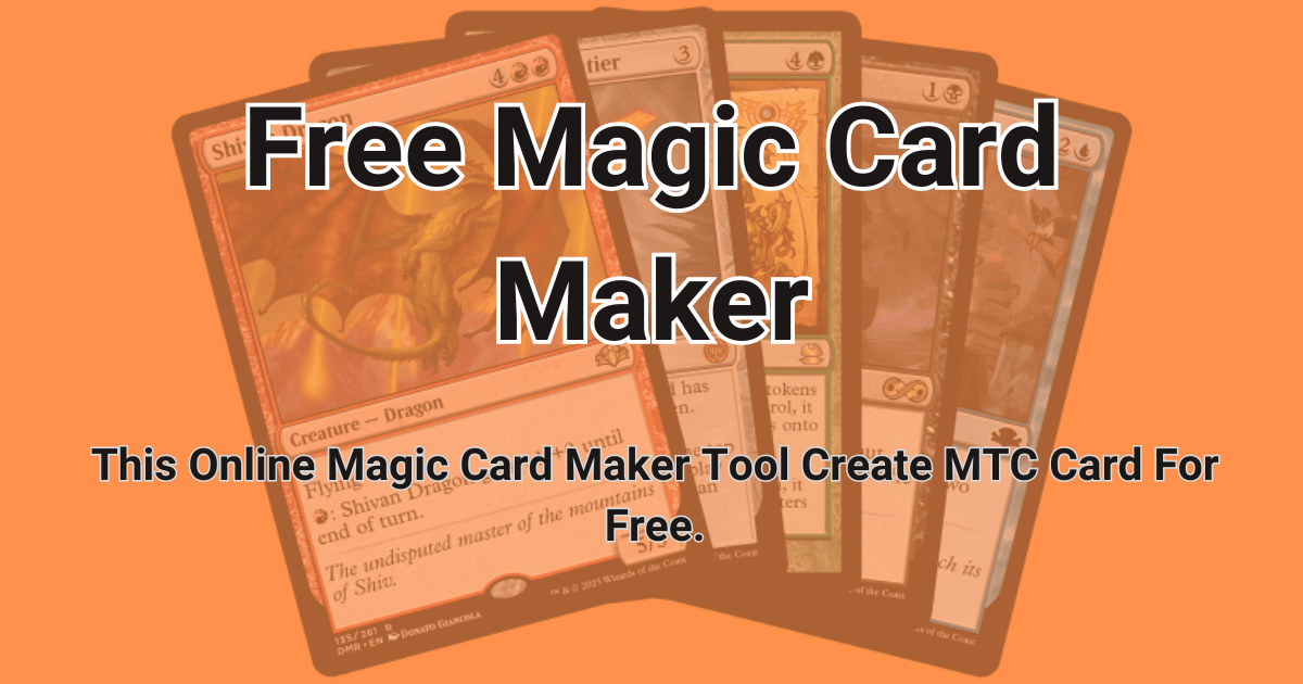 free mtg card maker Magic Card Maker The MV Current